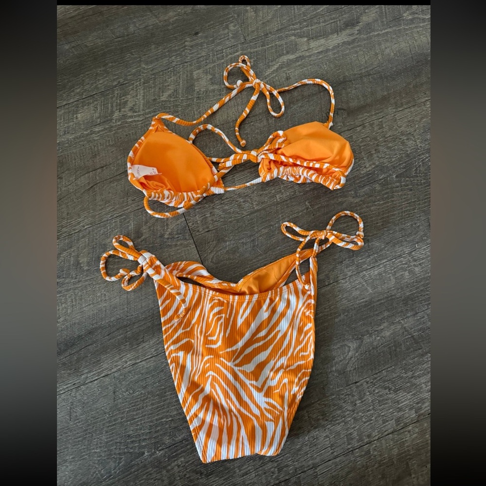 Target Tiger Stripe String Bikini - image 3